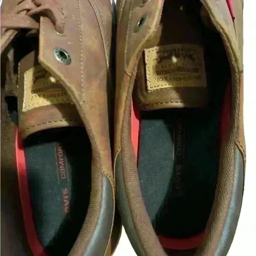 Levis Men’s Ethan Casual Sneaker Brown Size 11 - Picture 5 of 7